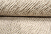 Hand Tufted Beige New Zealand Wool Textured Ribbed Rug in Multi Sizes by LoomBloom